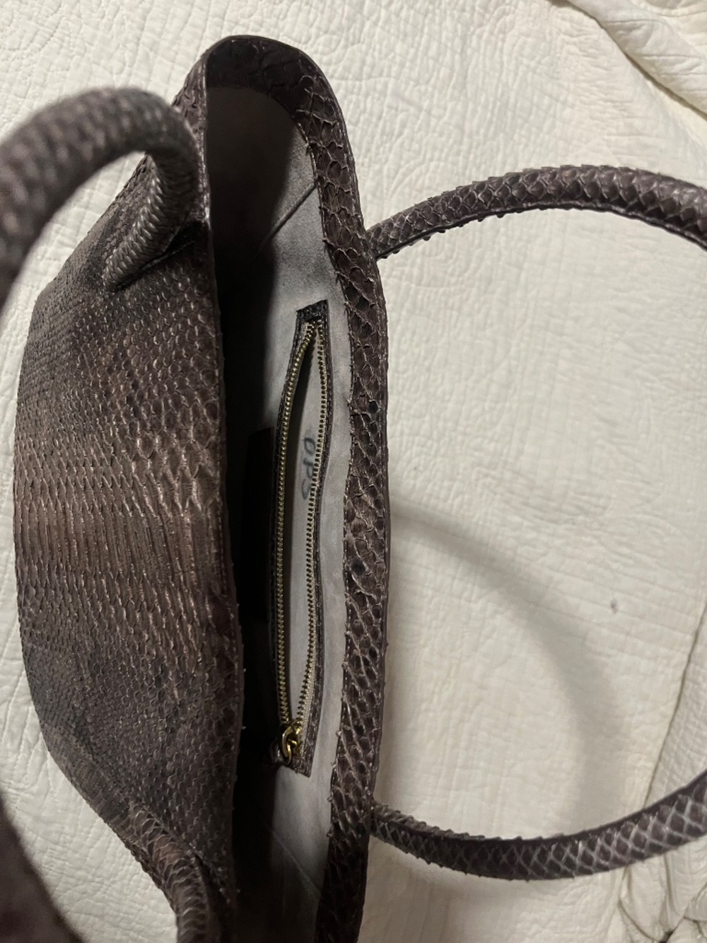 Nancy Gonzalez Python Handbag - Picture 6 of 11